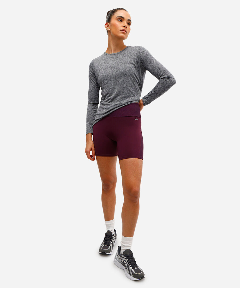 bermuda de poliamida speed esportiva ace roxa