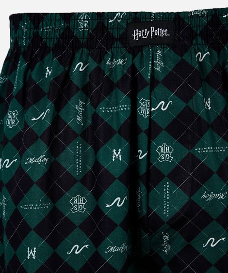 cueca samba canção masculina harry potter sonserina verde