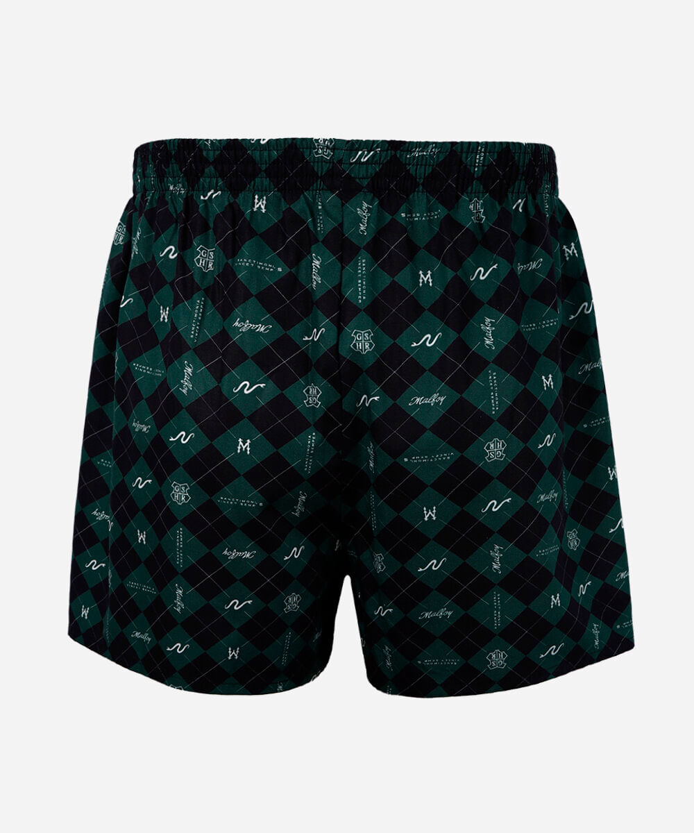cueca samba canção masculina harry potter sonserina verde