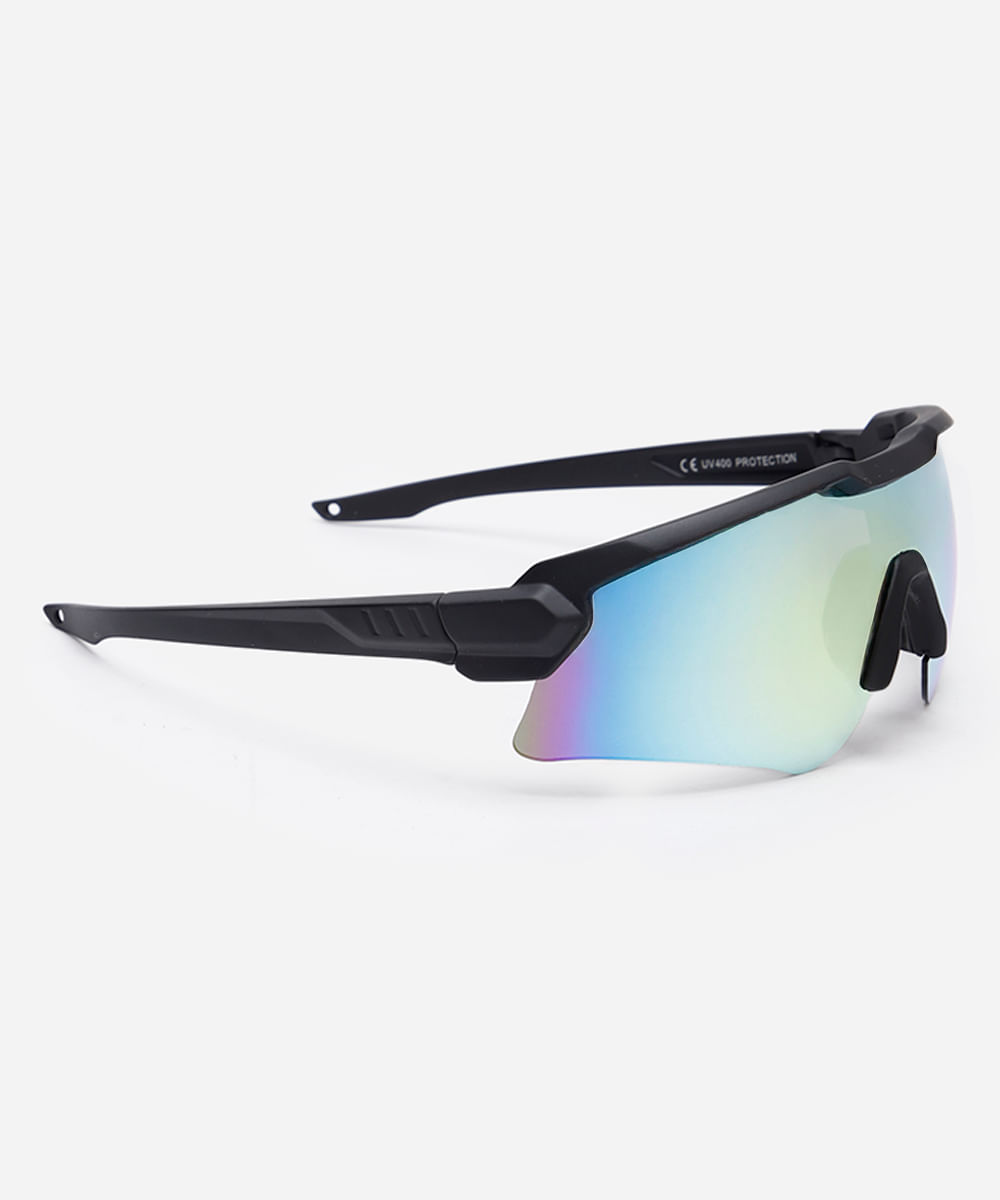 Oculos de sol esportivo unissex preto