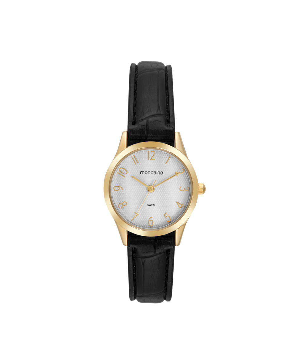 kit relógio feminino mondaine analógico 32794lpmkdh1k1 dourado