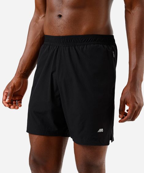 short esportivo masculino com zíper preto