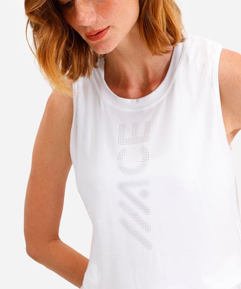 cropped feminino esportivo ace branco