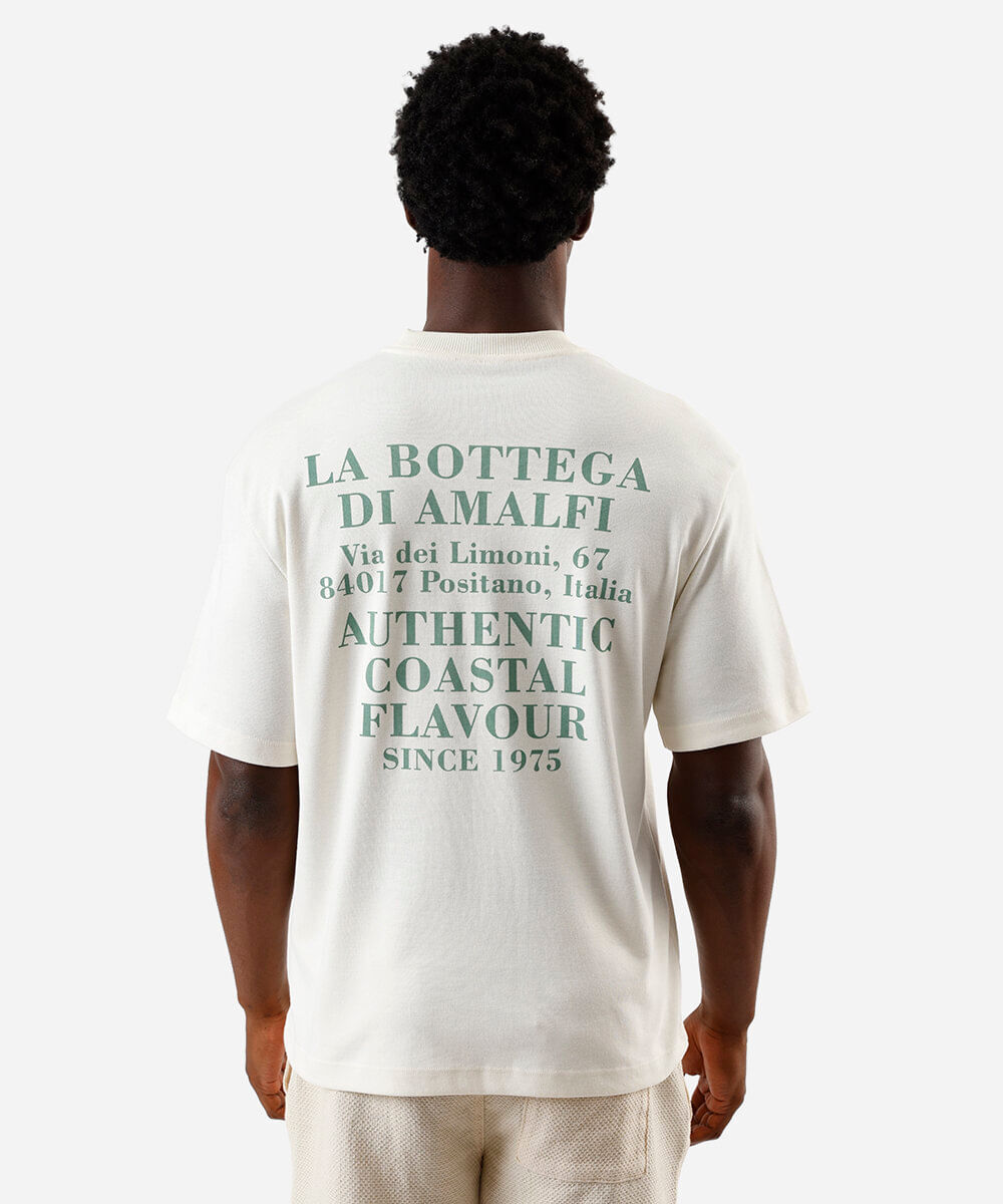 camiseta masculina café menu off white