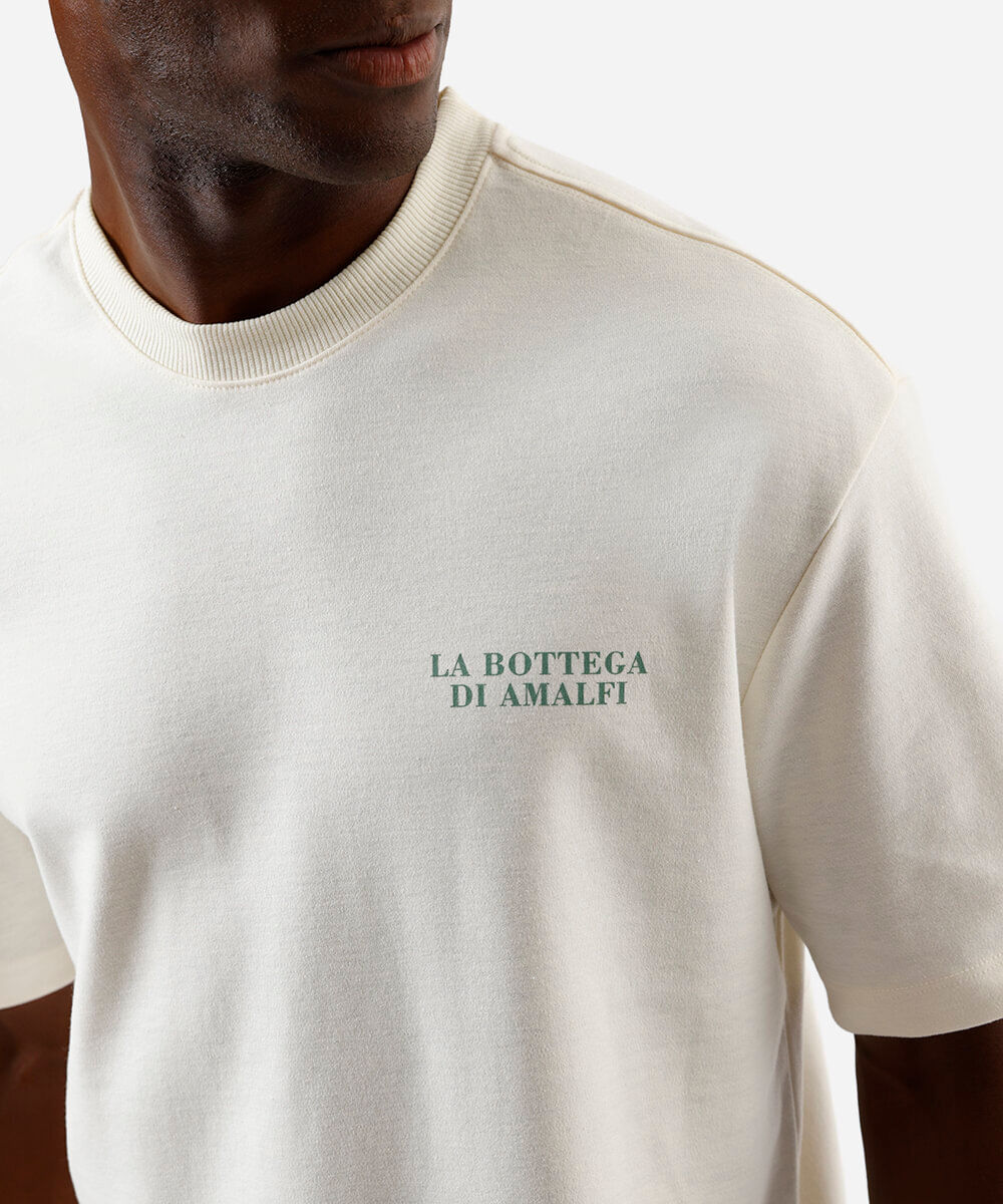 camiseta masculina café menu off white