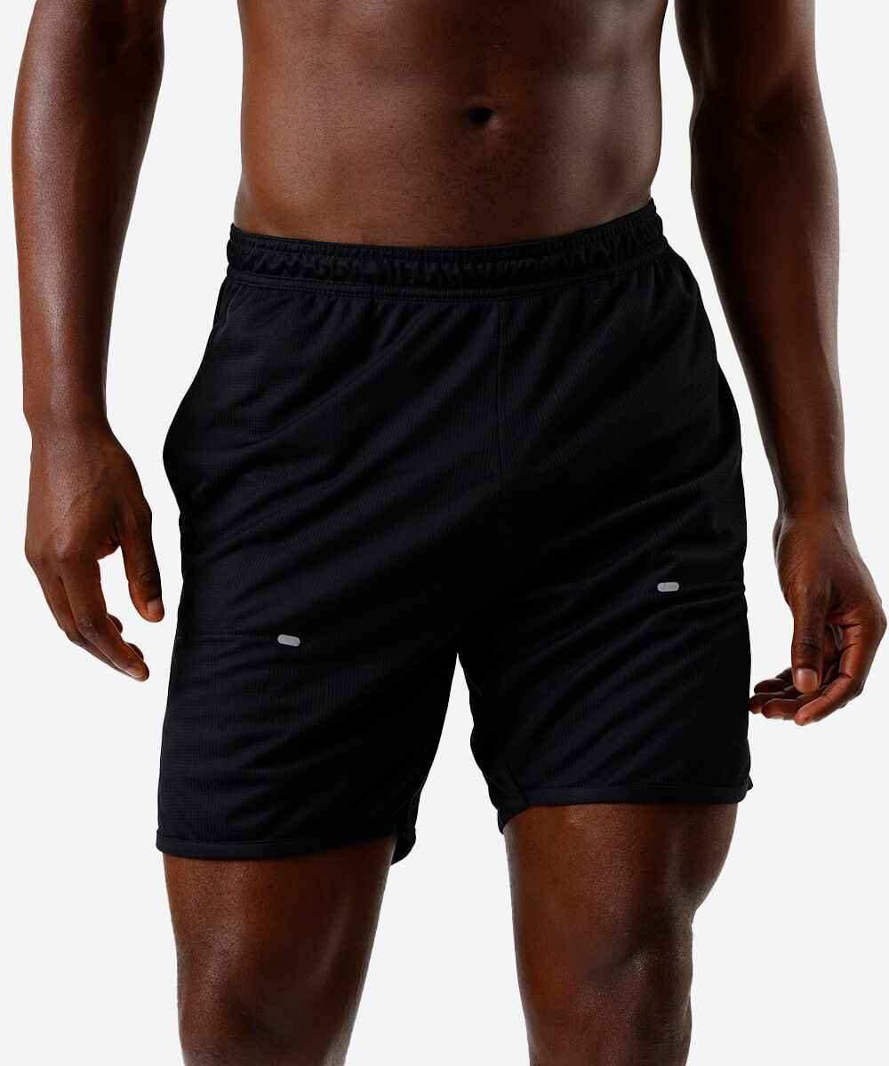 bermuda masculina texturizada preta