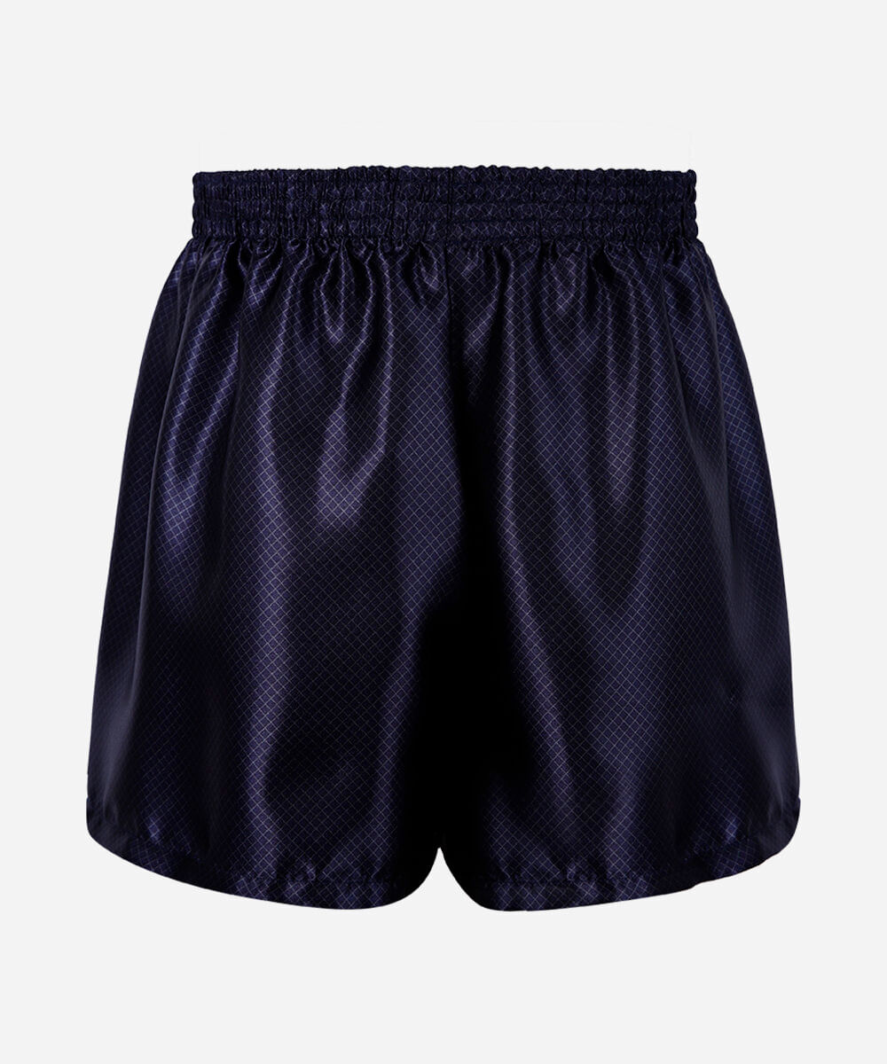 cueca samba canção masculina estampada acetinada azul