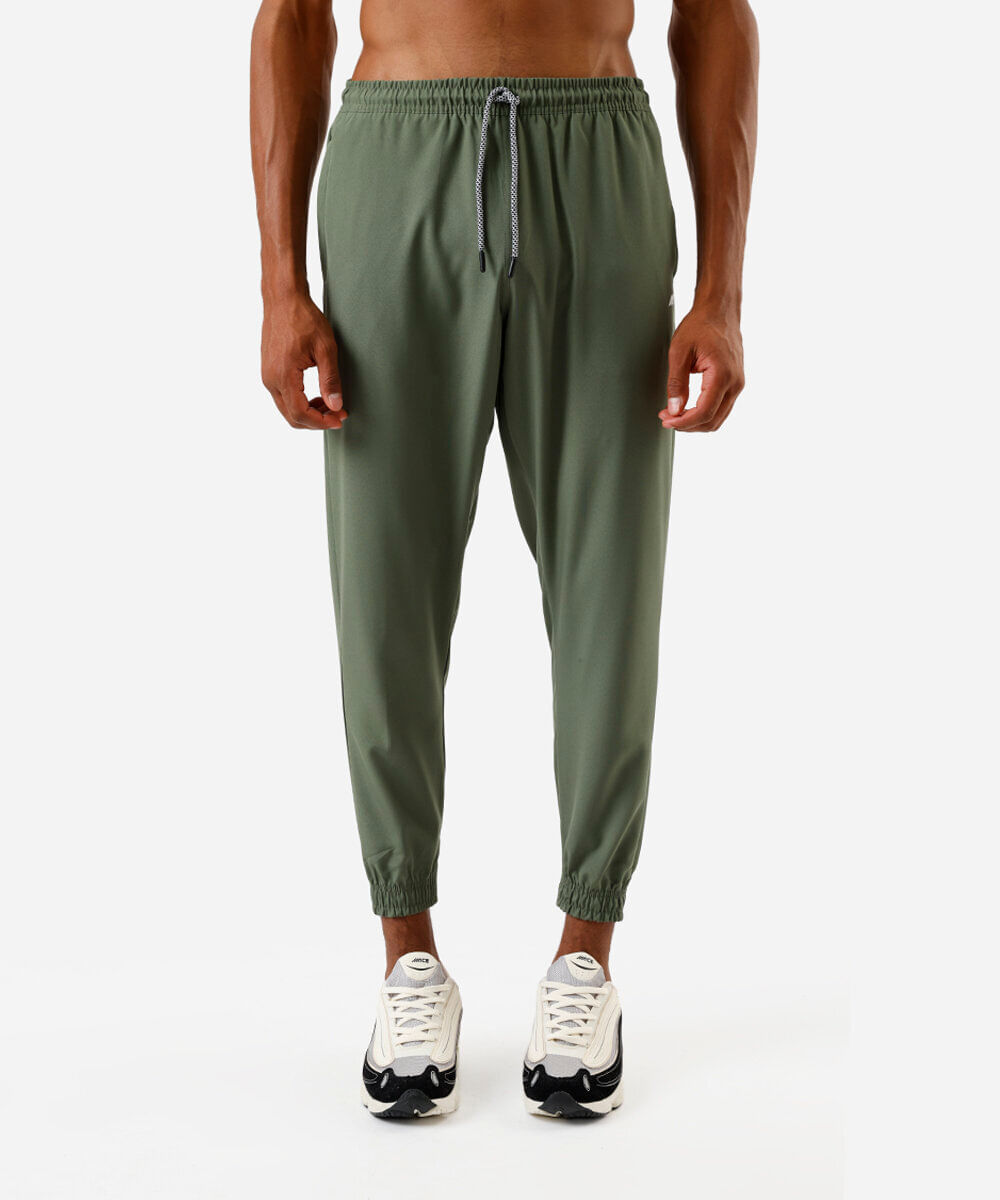 calça jogger masculina esportiva com bolsos verde