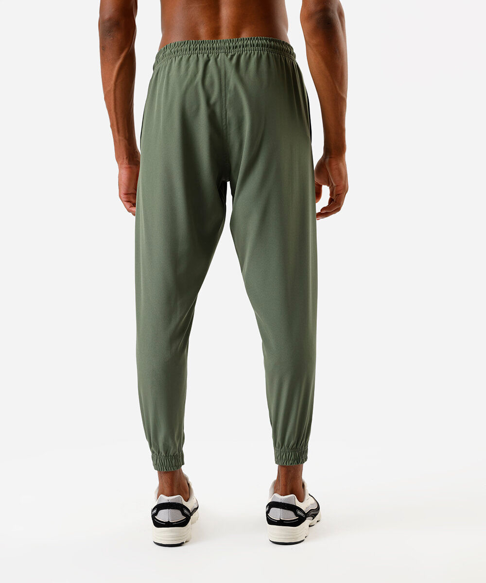 calça jogger masculina esportiva com bolsos verde