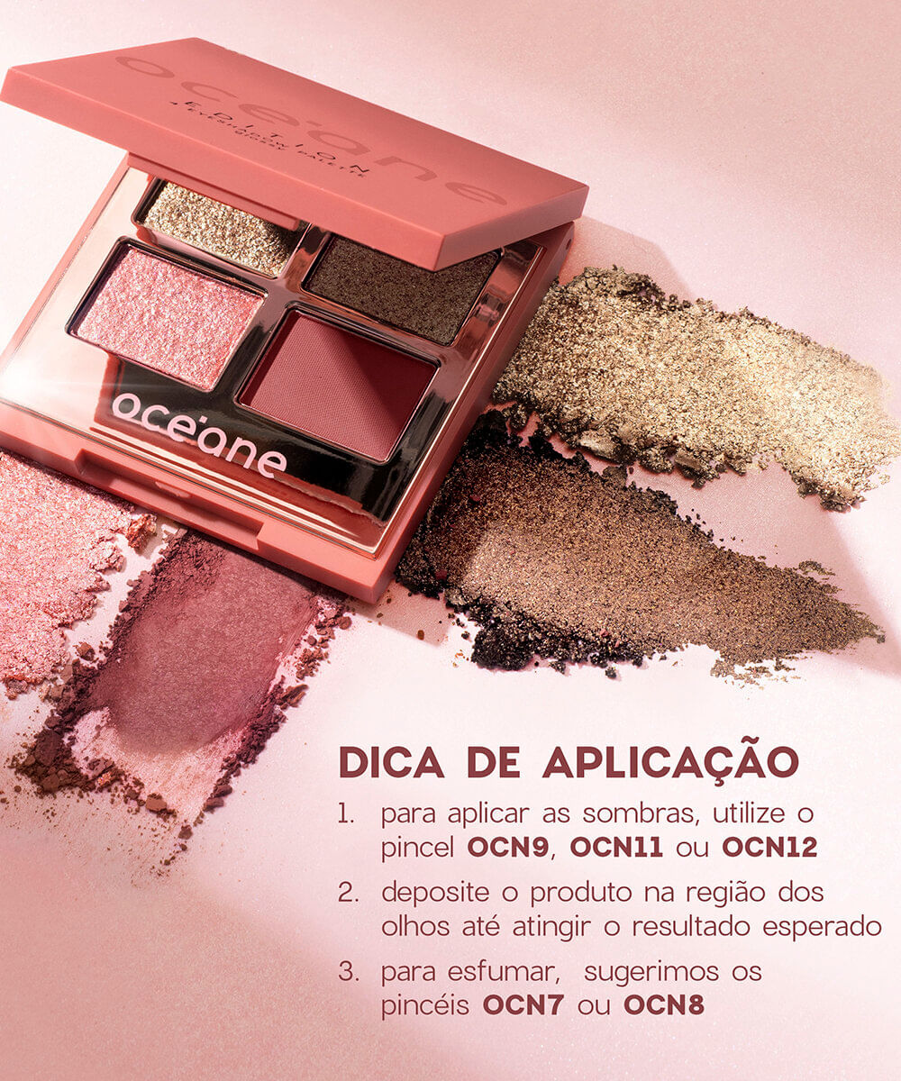 paleta de sombras océane 4 palette edition glossy