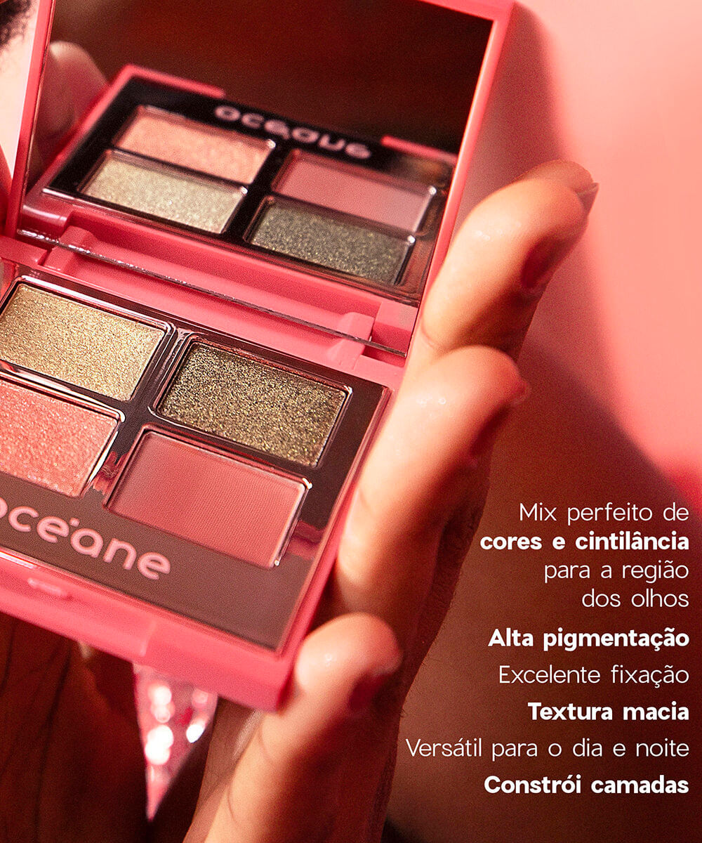 paleta de sombras océane 4 palette edition glossy