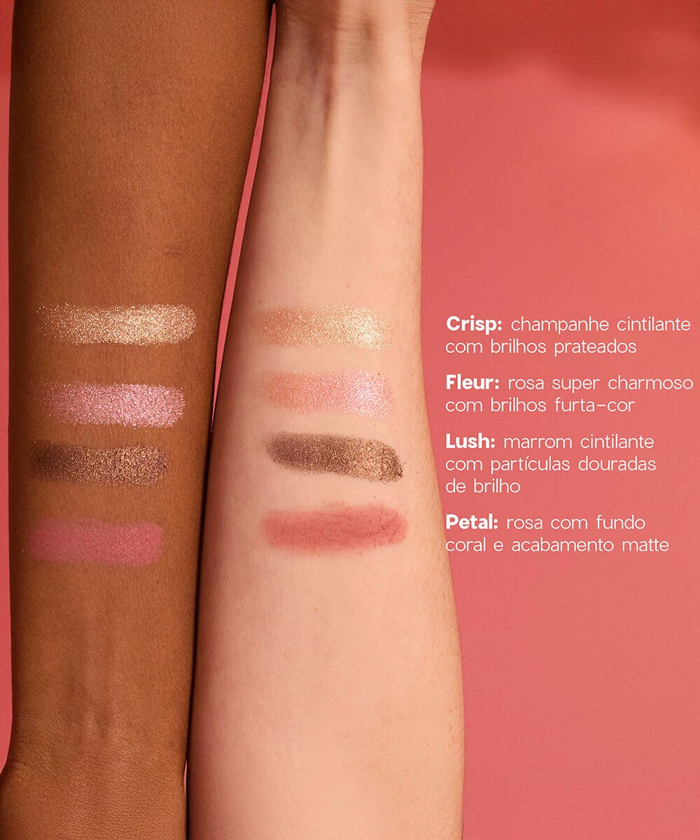 paleta de sombras océane 4 palette edition glossy