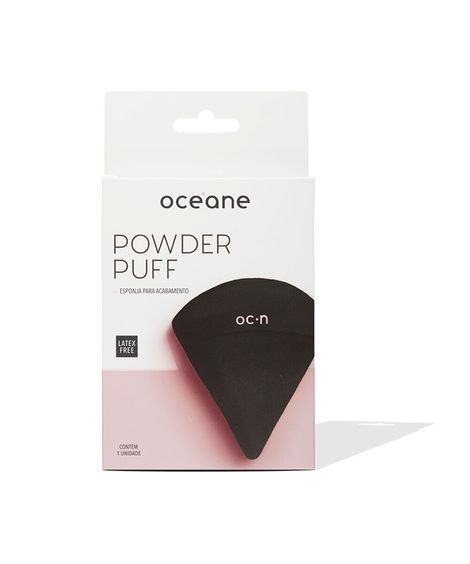 esponja océane para acabamento powder puff preta