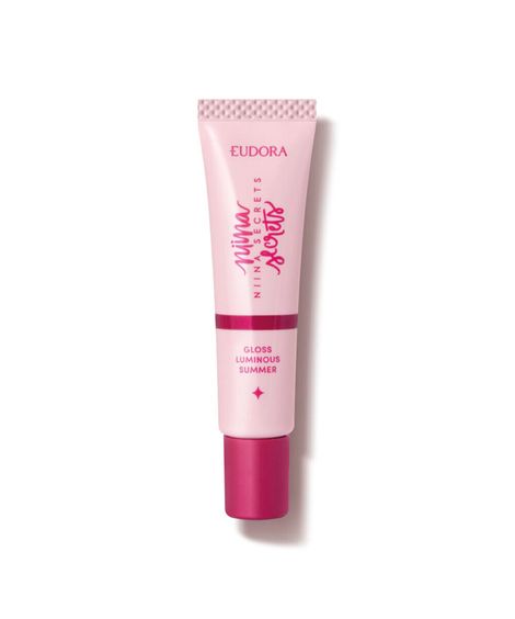 gloss eudora by niina secrets luminous summer vermelho 12g