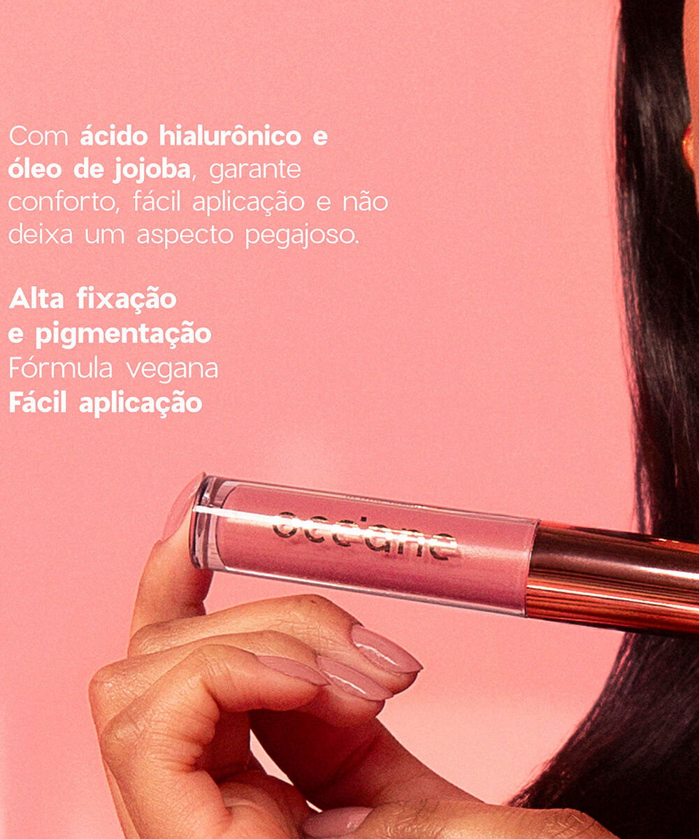gloss océane brilho labial glossy me rose pink