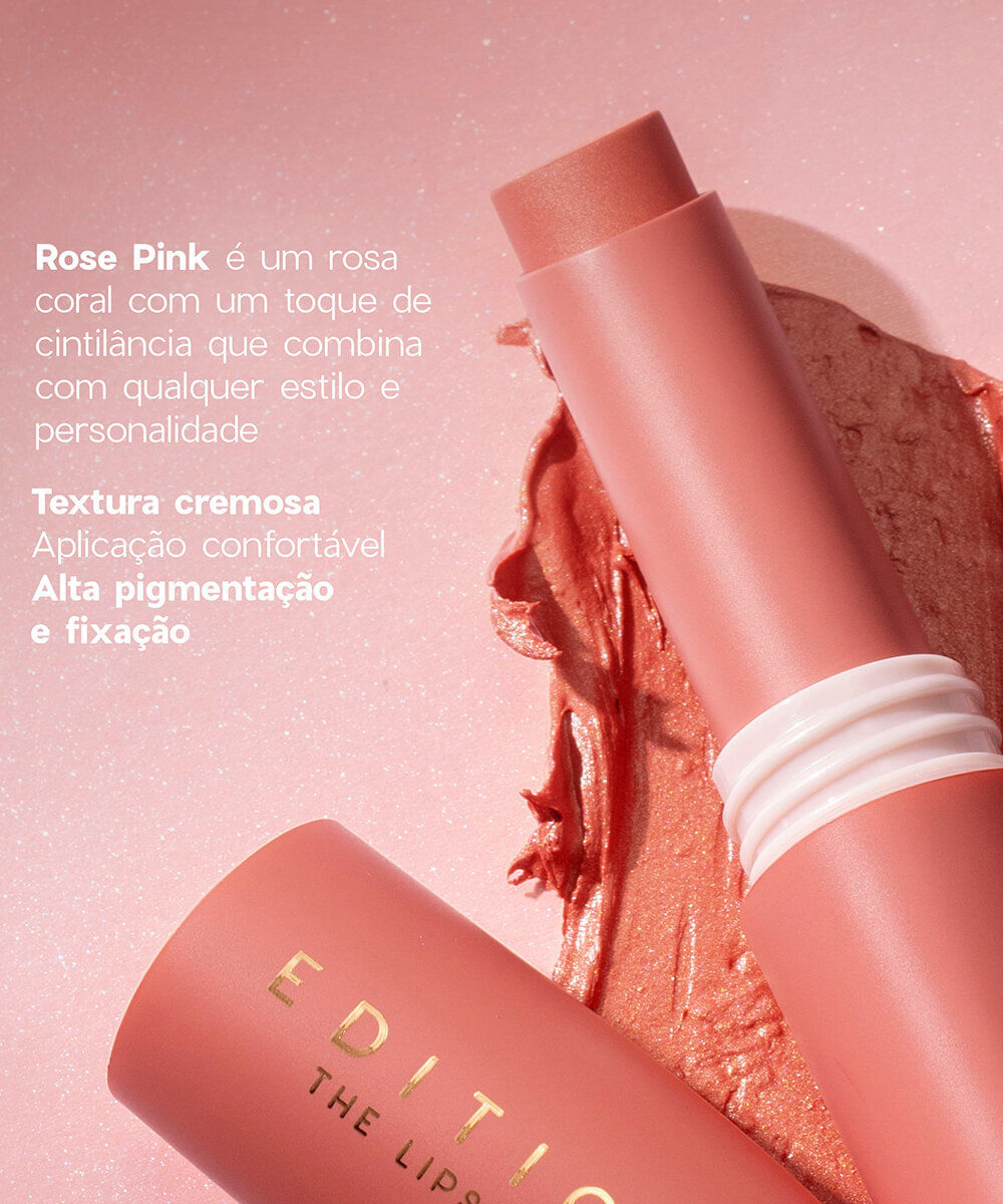 batom océane the lipstick edition glossy rose pink