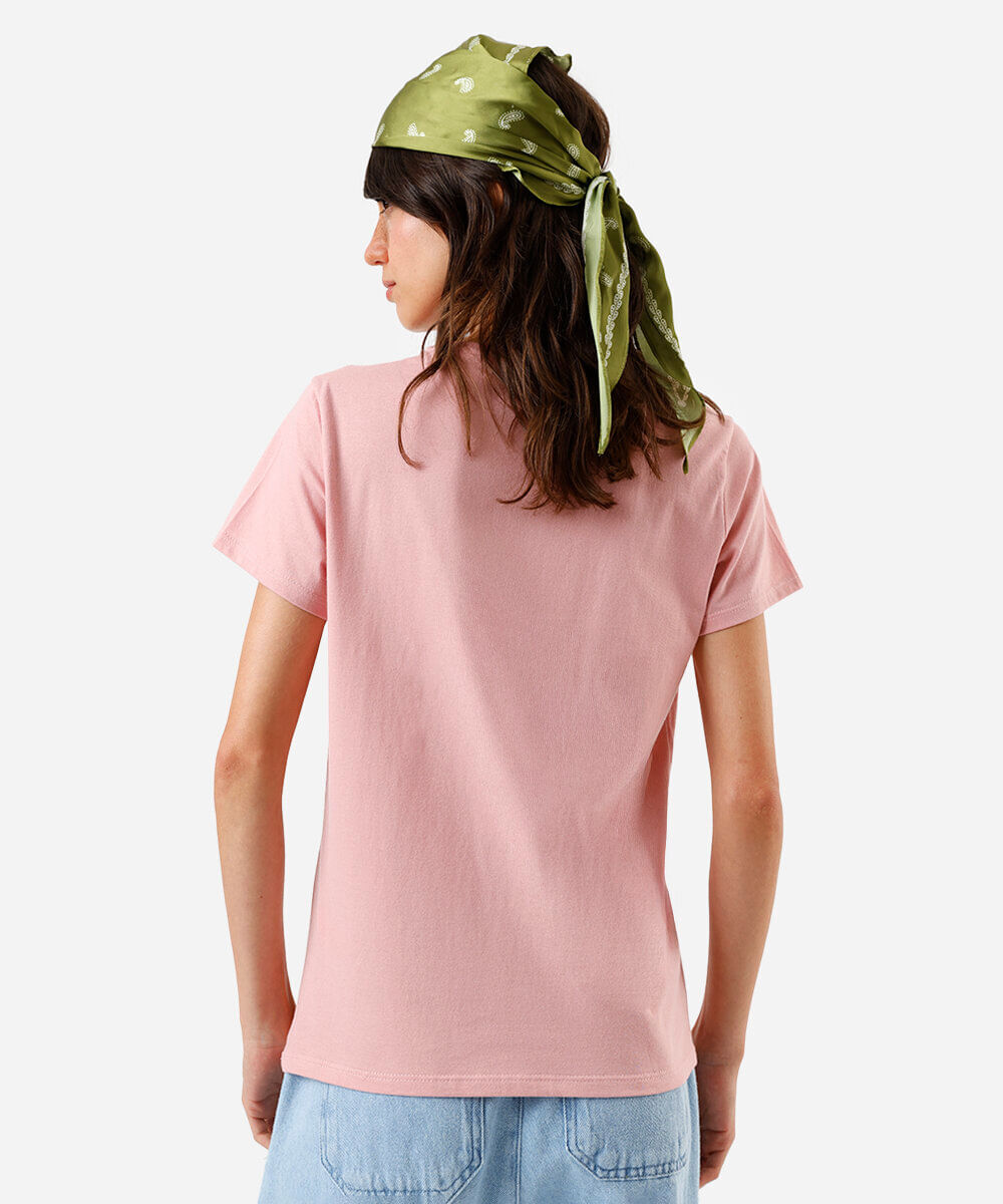 camiseta feminina manga curta hello kitty rosa
