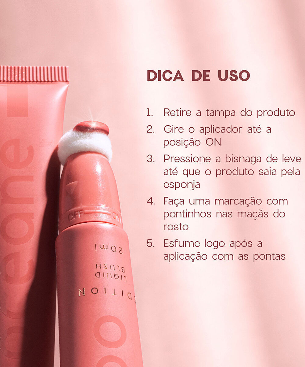 blush líquido océane liquid blush edition glossy