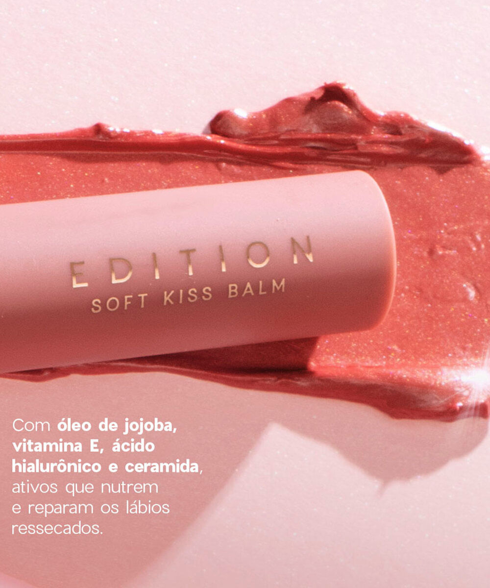 balm labial océane soft kiss bálsamo glossy rose pink