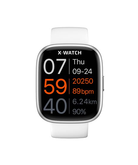 relógio unissex x-watch smartwatch xswuqpi007apxbx branco