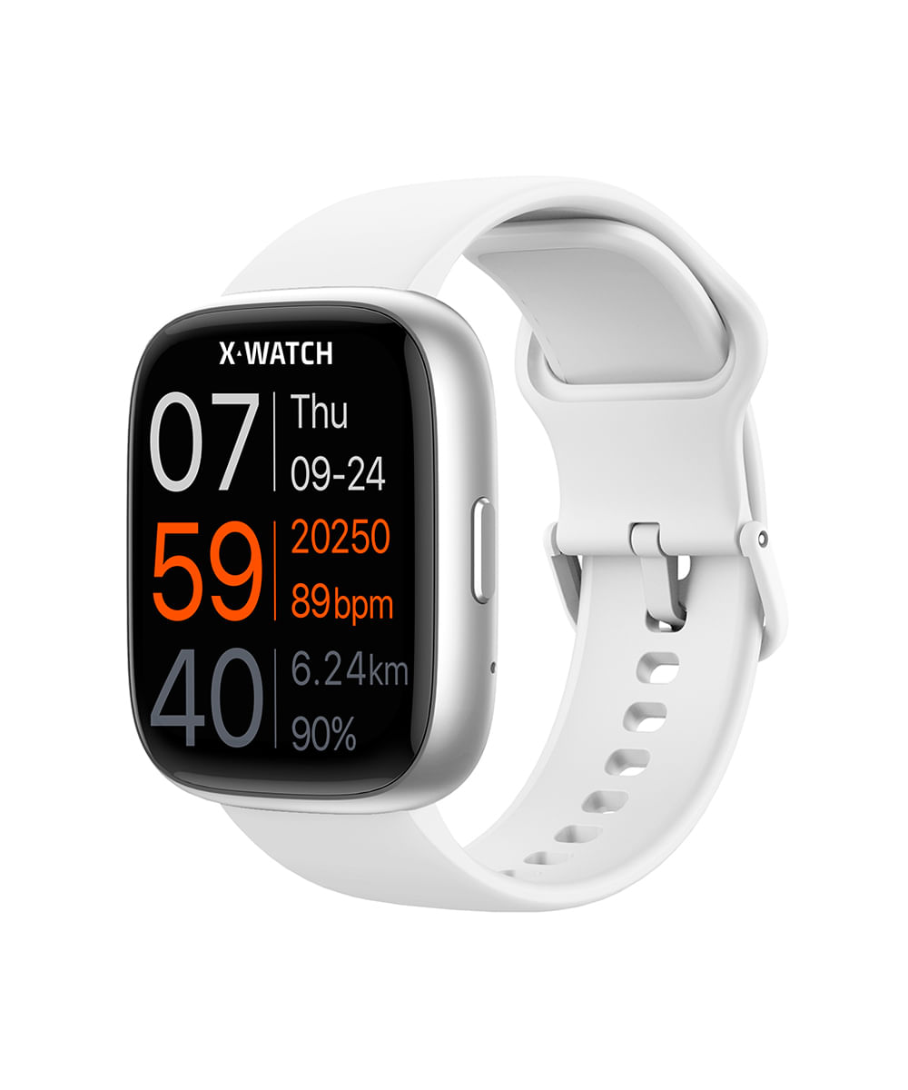 relógio unissex x-watch smartwatch xswuqpi007apxbx branco