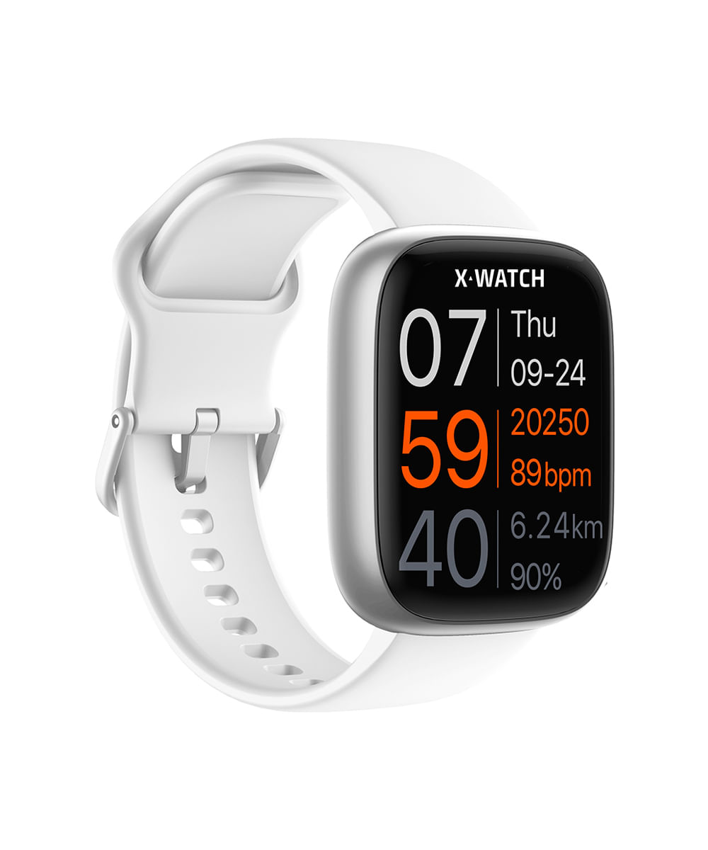 relógio unissex x-watch smartwatch xswuqpi007apxbx branco