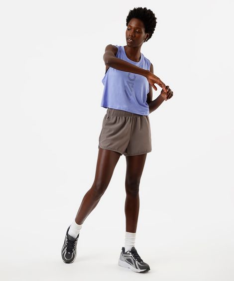 short running feminino esportivo ace marrom