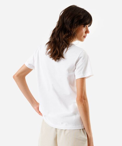 camiseta feminina espreguiçadeiras off white