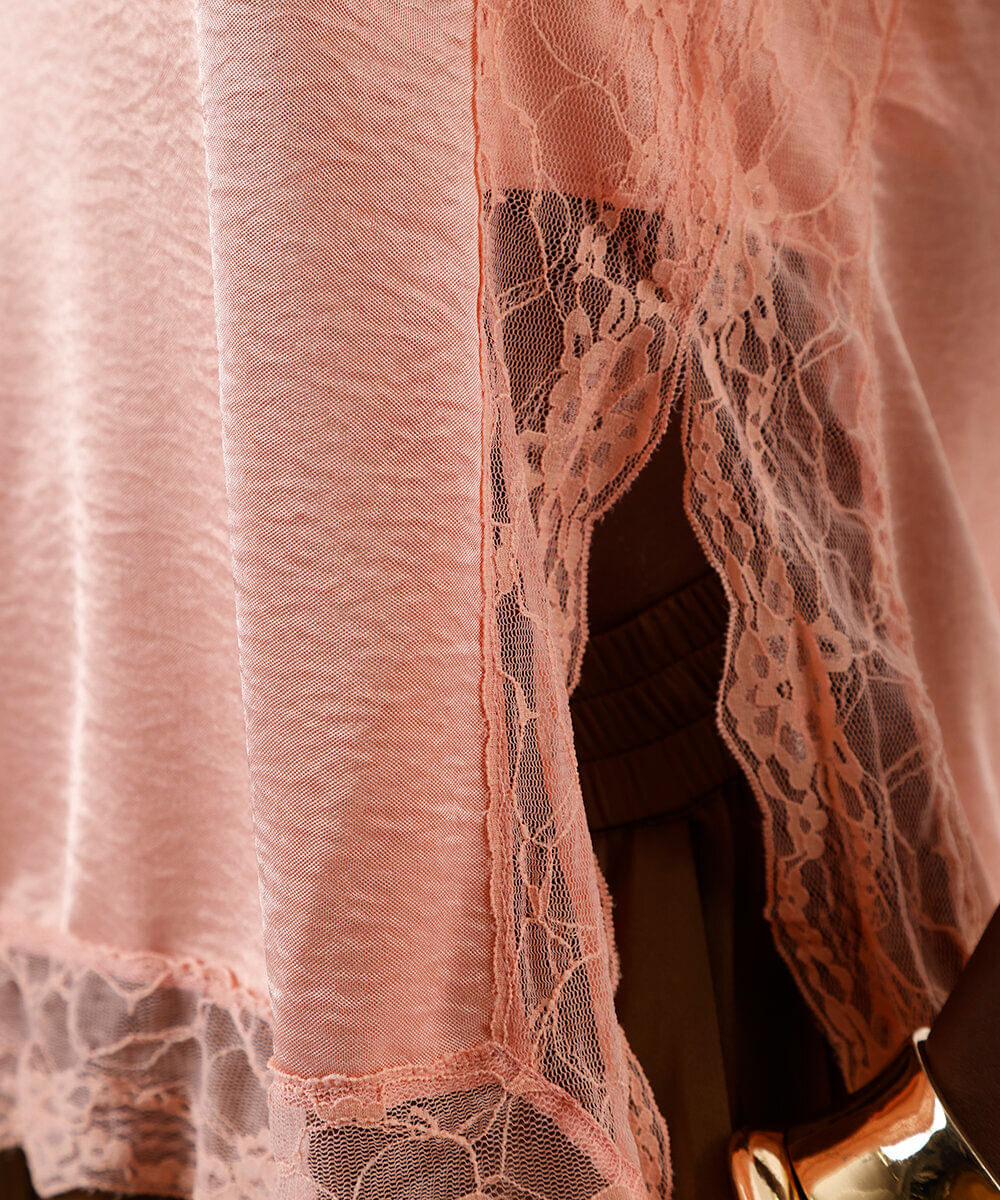 regata feminina alça fina com renda rosa