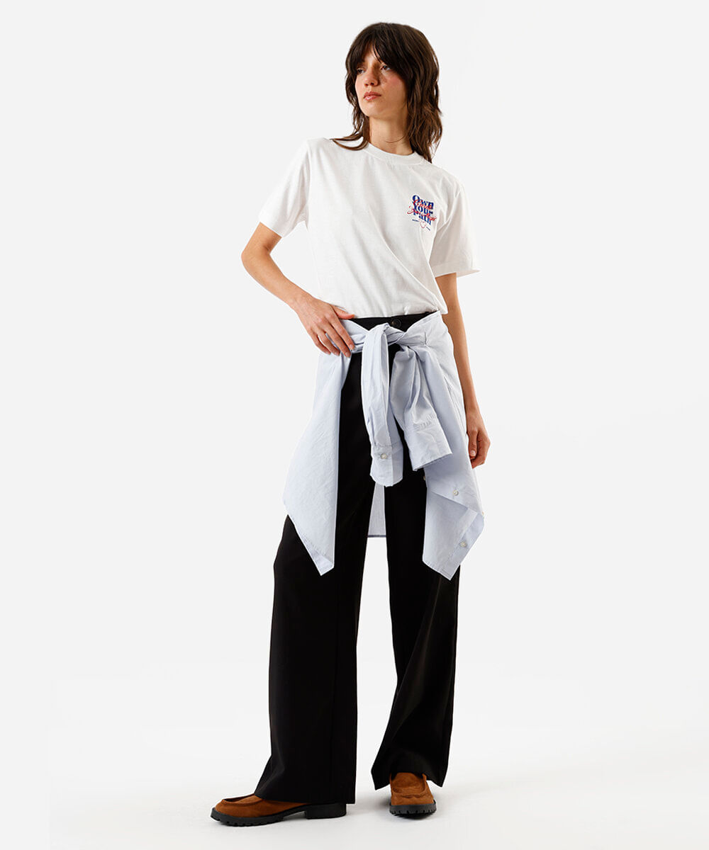 camiseta feminina mickey costas off white