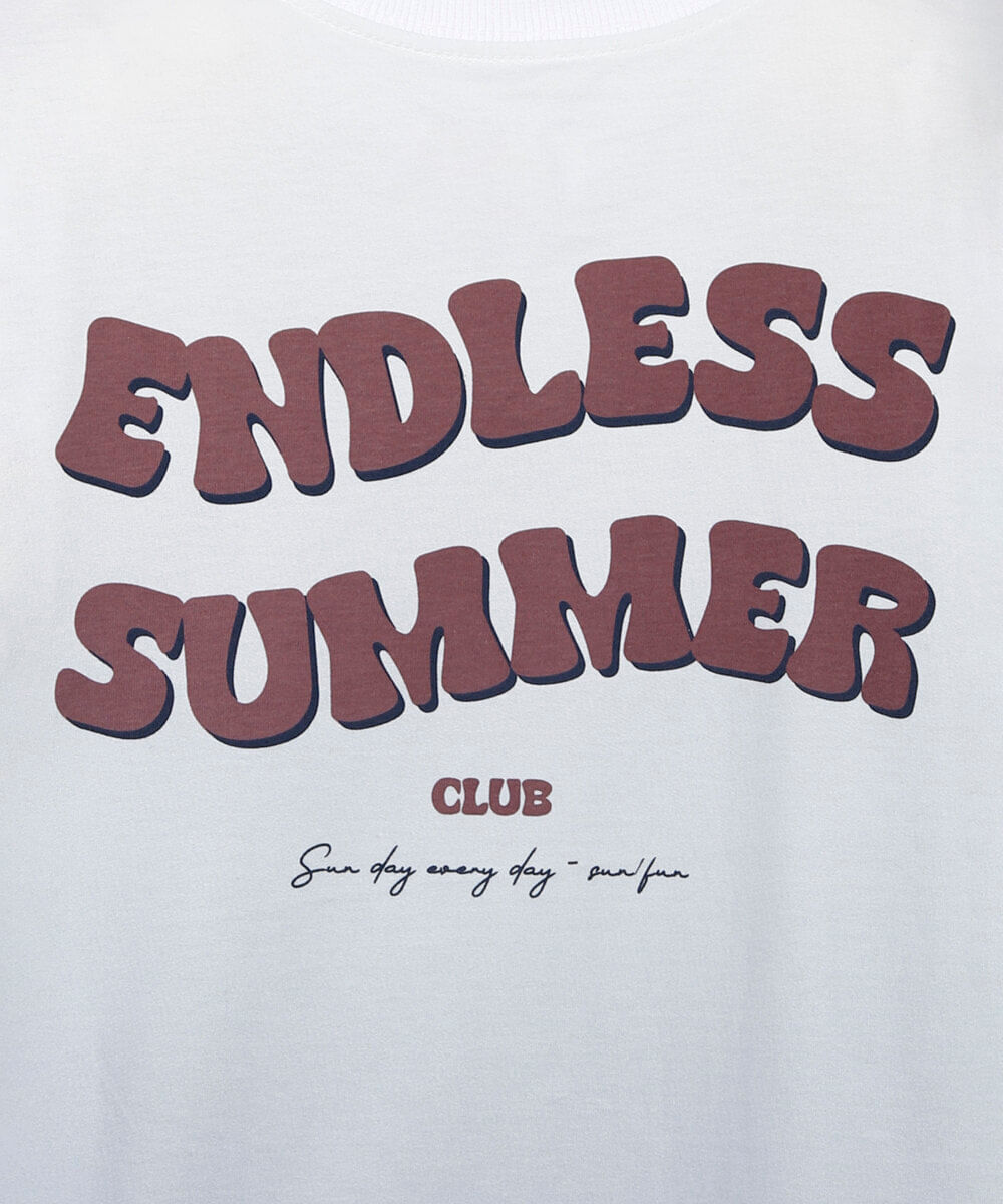 camiseta infantil de algodão degradê off white