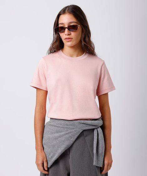 camiseta feminina de algodão peruano slim mindset