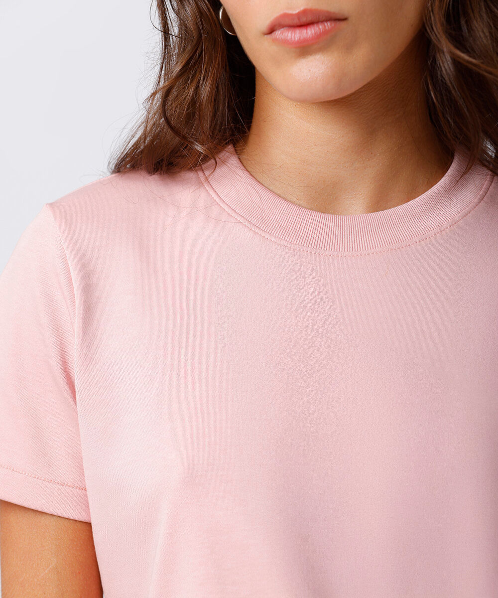 camiseta feminina de algodão peruano slim mindset