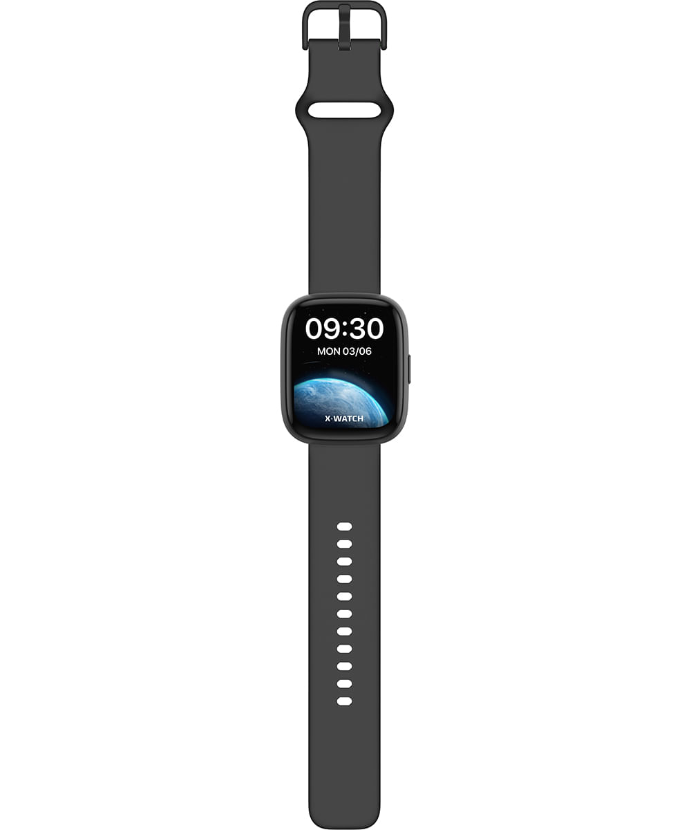 kit relógio unissex smartwatch xswuqpi010a pxrx preto