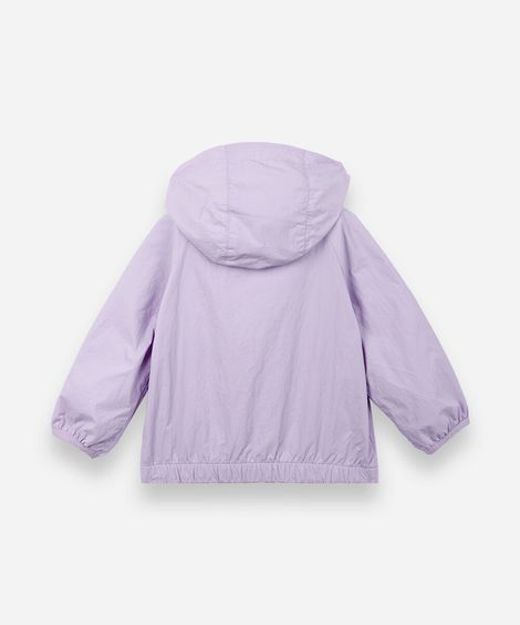 jaqueta infantil corta vento lilás