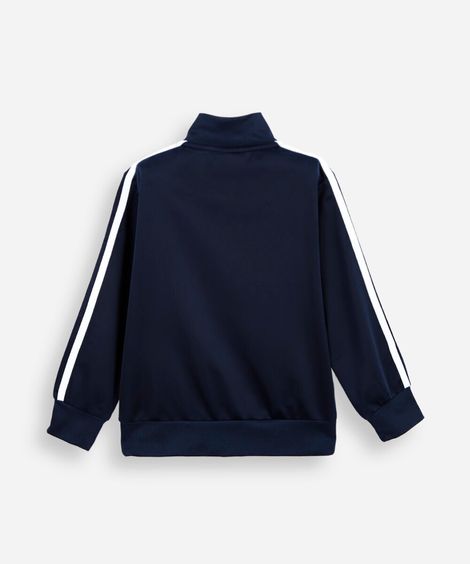 jaqueta infantil com listra sonic azul