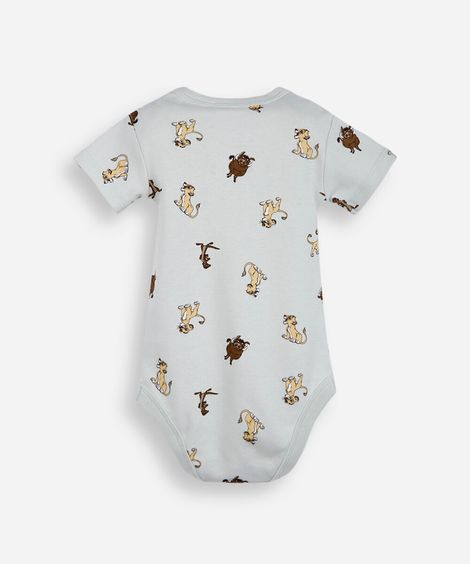 body infantil de algodão simba verde