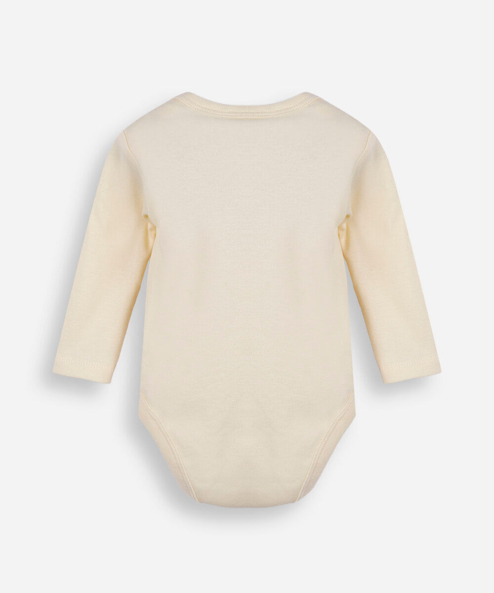 body infantil de algodão ursinho pooh amarelo