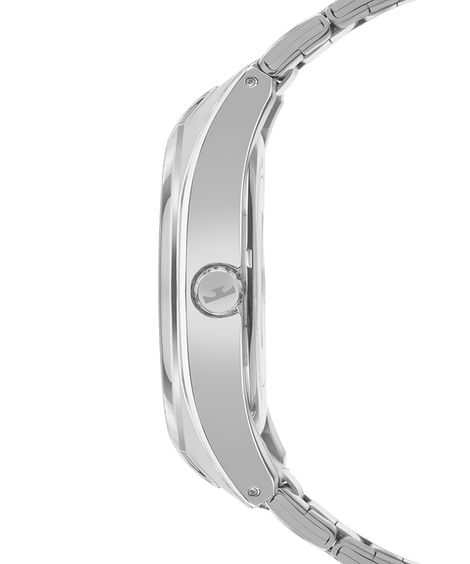 relógio masculino technos analógico calendário 2115txi 1p prateado