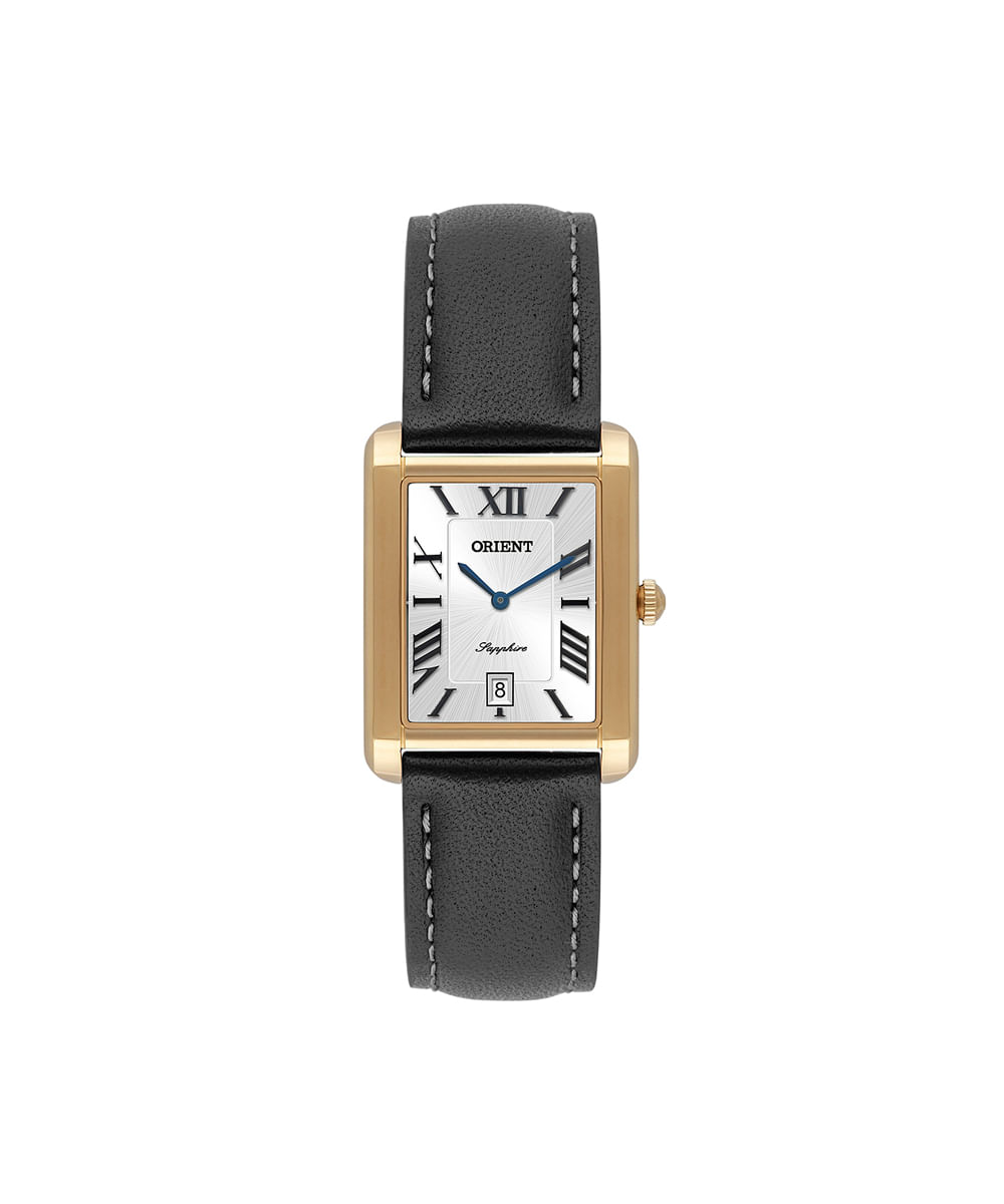relógio feminino orient analógico calendário lgsc1006 b3px dourado