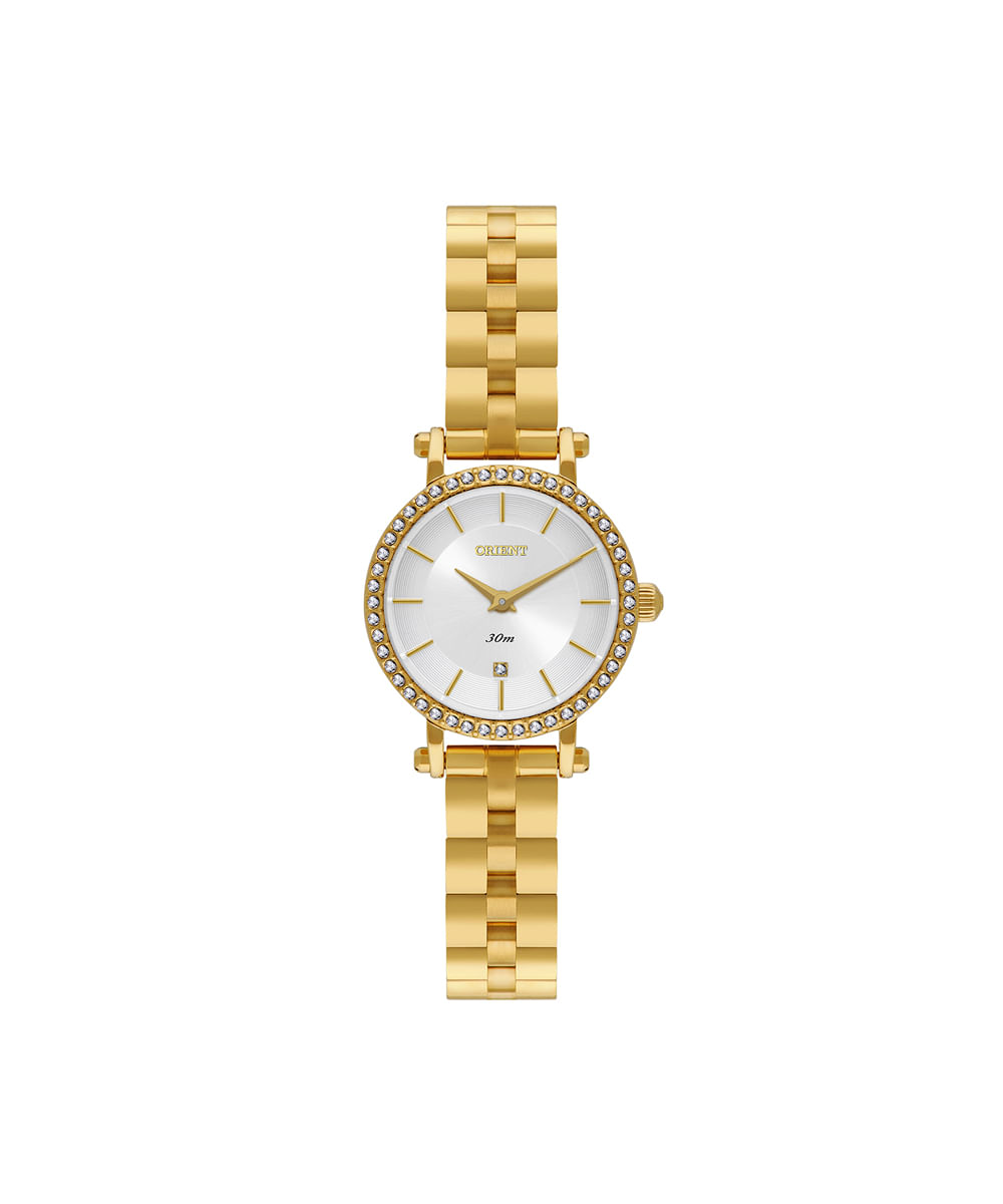 relógio feminino orient analógico fgss0238 s1kx dourado
