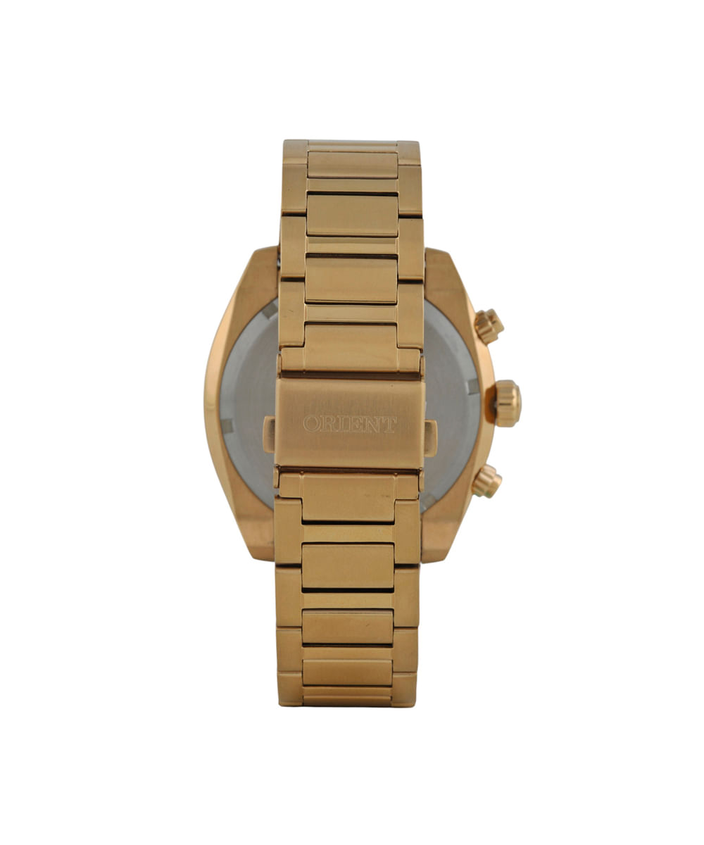 relógio masculino orient cronógrafo mgssc070 g1kx dourado