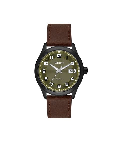 relógio masculino orient analógico calendário mpsc1016 e2nx marrom