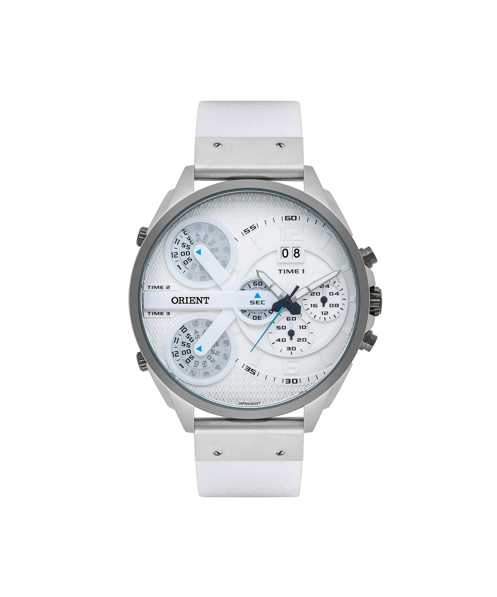 relógio masculino orient cronógrafo mbsct005 s2bx prateado