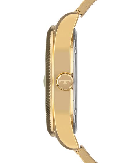 relógio masculino technos analógico calendário 2317ag 1p dourado