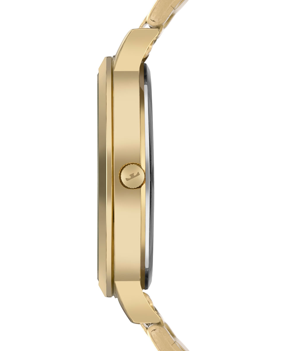 kit relógio feminino technos analógico 2035ndm k1x dourado