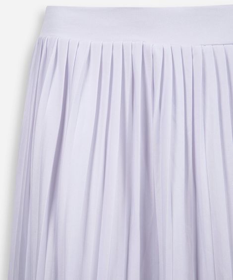 minissaia esportiva juvenil plissada  branca