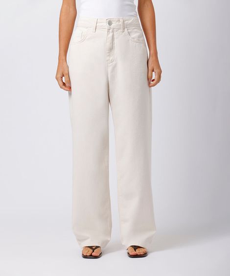 calça copenhagen petit feminina de sarja mindset off white