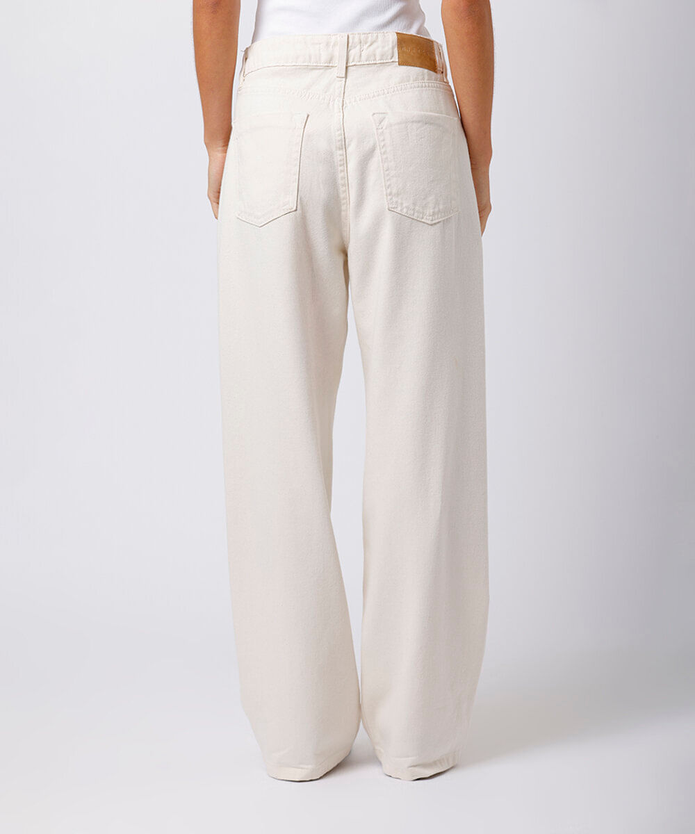 calça copenhagen petit feminina de sarja mindset off white