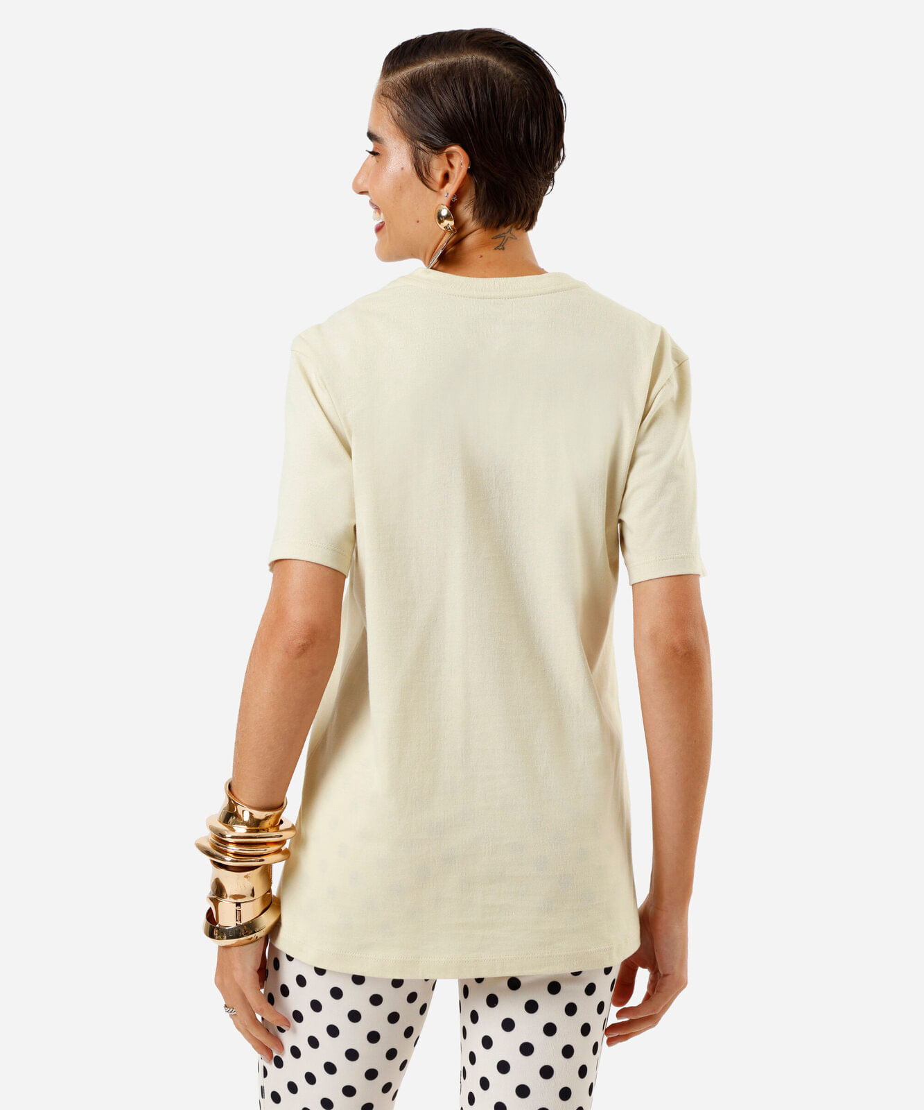 camiseta unissex de algodão digital milton cunha amarela